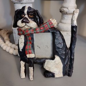 Vintage Silvestri Dog Shaped Picture Frame - 2" x 2 1/4"